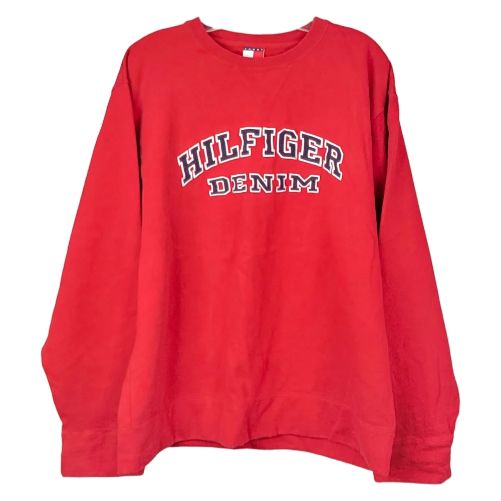 Tommy Hilfiger Tommy Jeans Hilfiger Denim Spell Out Embroidered Crewneck XL - Picture 3 of 12